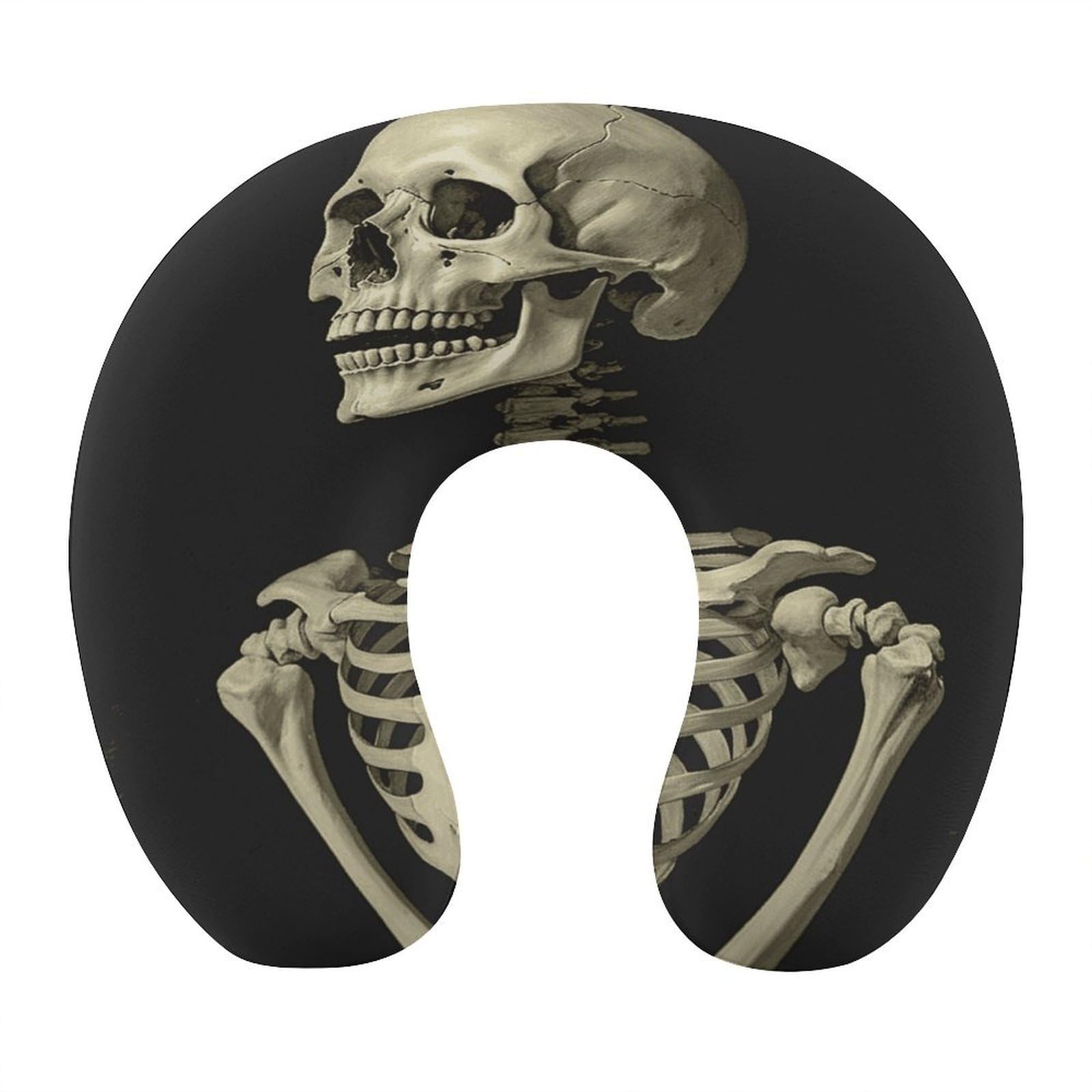 Btcowzrv Style A Skeleton U Shaped Neck Pillow Travel Pillows