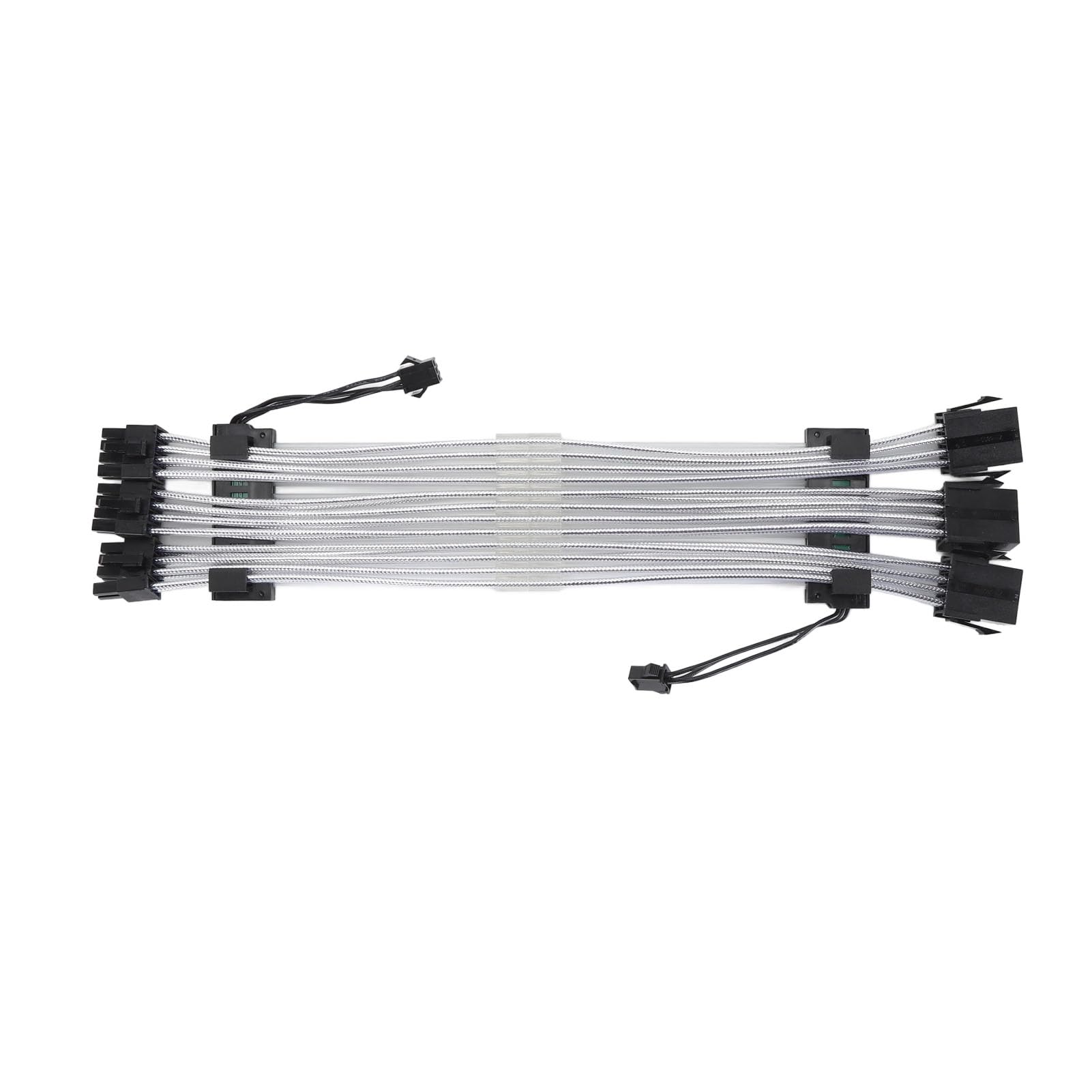 Jiawu Cavo con Manicotto di Prolunga ARGB, Cavo PSU Sincronizzato Flessibile 3x8 Pin per Case del Computer per CPU