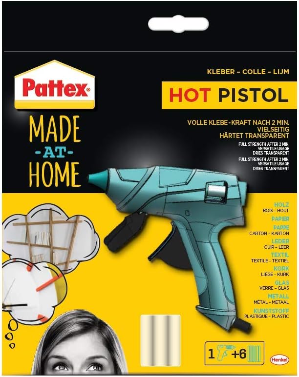 Pattex 1954467 20g Glue Stick GLUE GUN WITH 6
