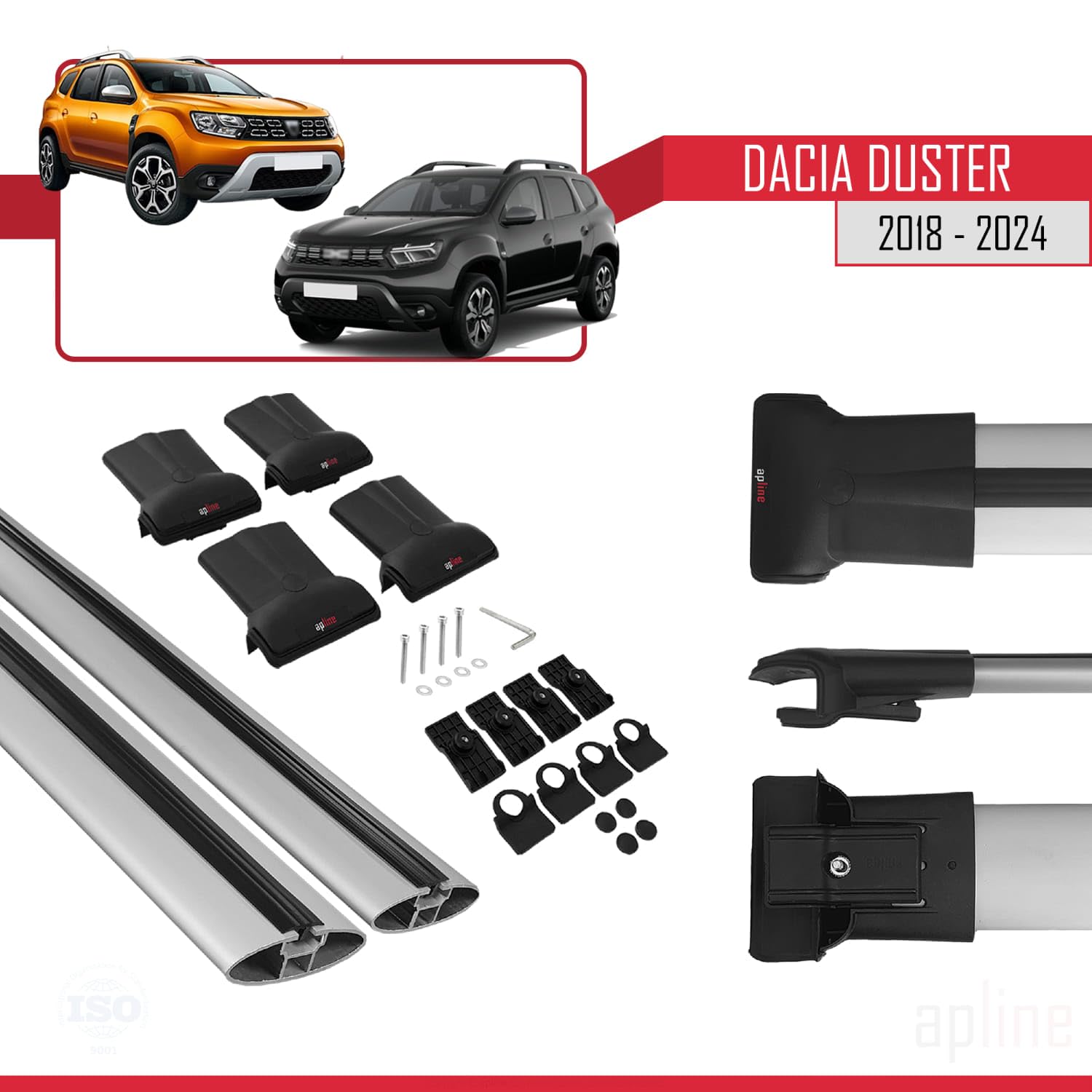 Produktbild von Dachträger Für Citroen C2 2003-2009 Gepackträger Relingträger Aluminium