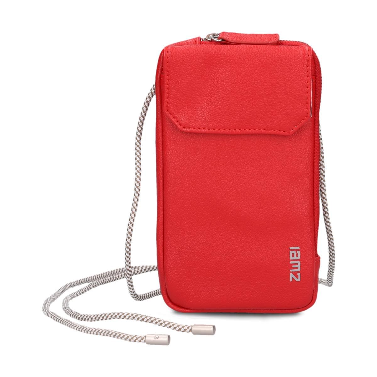 Zwei Pokrowiec na telefon komórkowy do zawieszenia MP30, etui na smartfon, 19 x 10 cm, kieszeń na monety + 4 przegródki na karty, zamek błyskawiczny na całym obwodzie, pasek z regulacją długości,