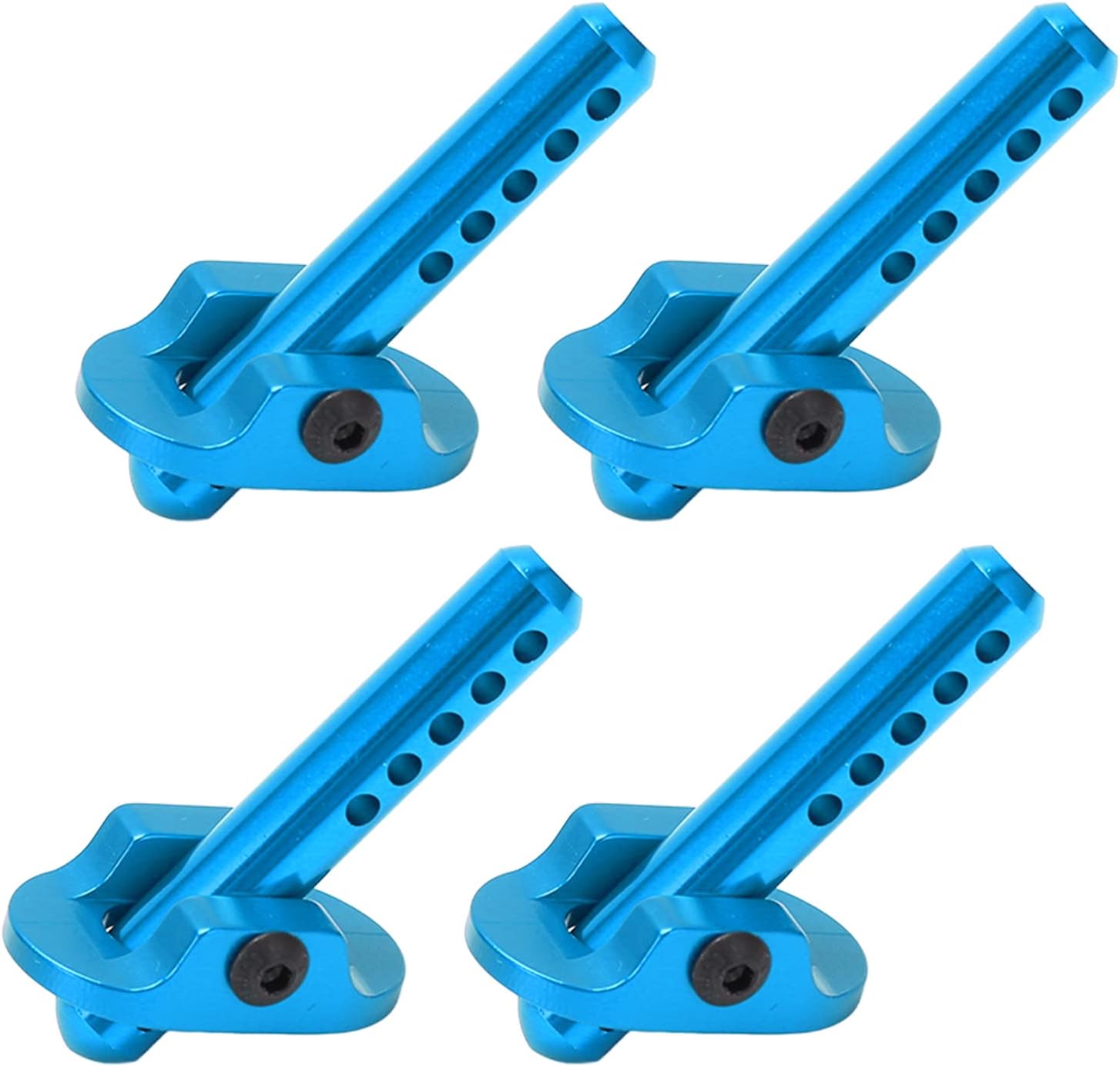Rc Shell Support Column Aluminum Alloy Rc Body Mount Post for Arrma Granite 1/10 Rc Car(Blue) Car Model Accessory