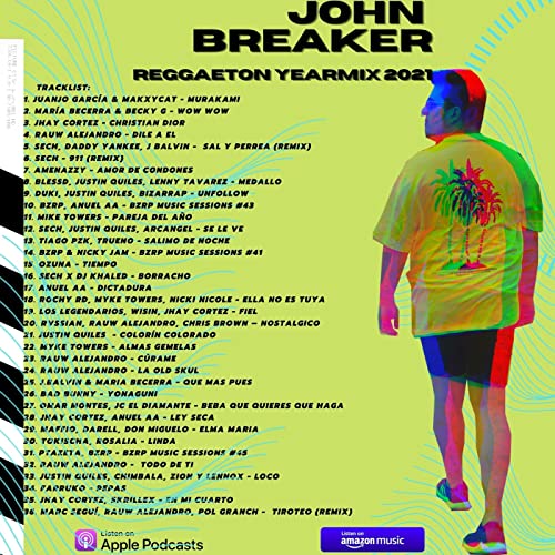 John Breaker - Reggaeton Yearmix 2021 Titelbild