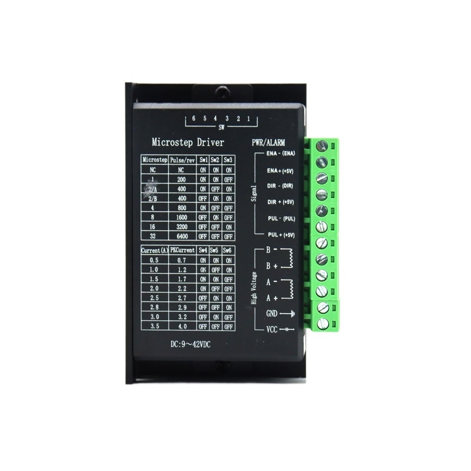 EKFBQBGW TB6600 Stepper electronic starter Driver 23 34 42/57/86 Nema17 32 Segments 4A 42VDC Engraving Machine
