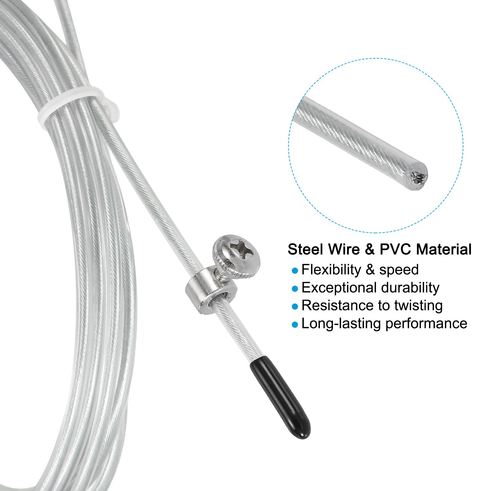 PATIKIL 10Ft Speed Jump Rope Replacement Cable - Image 4