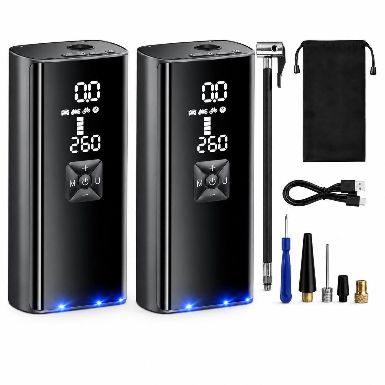 Portable Tire Inflator - Cordless Air Pump -8