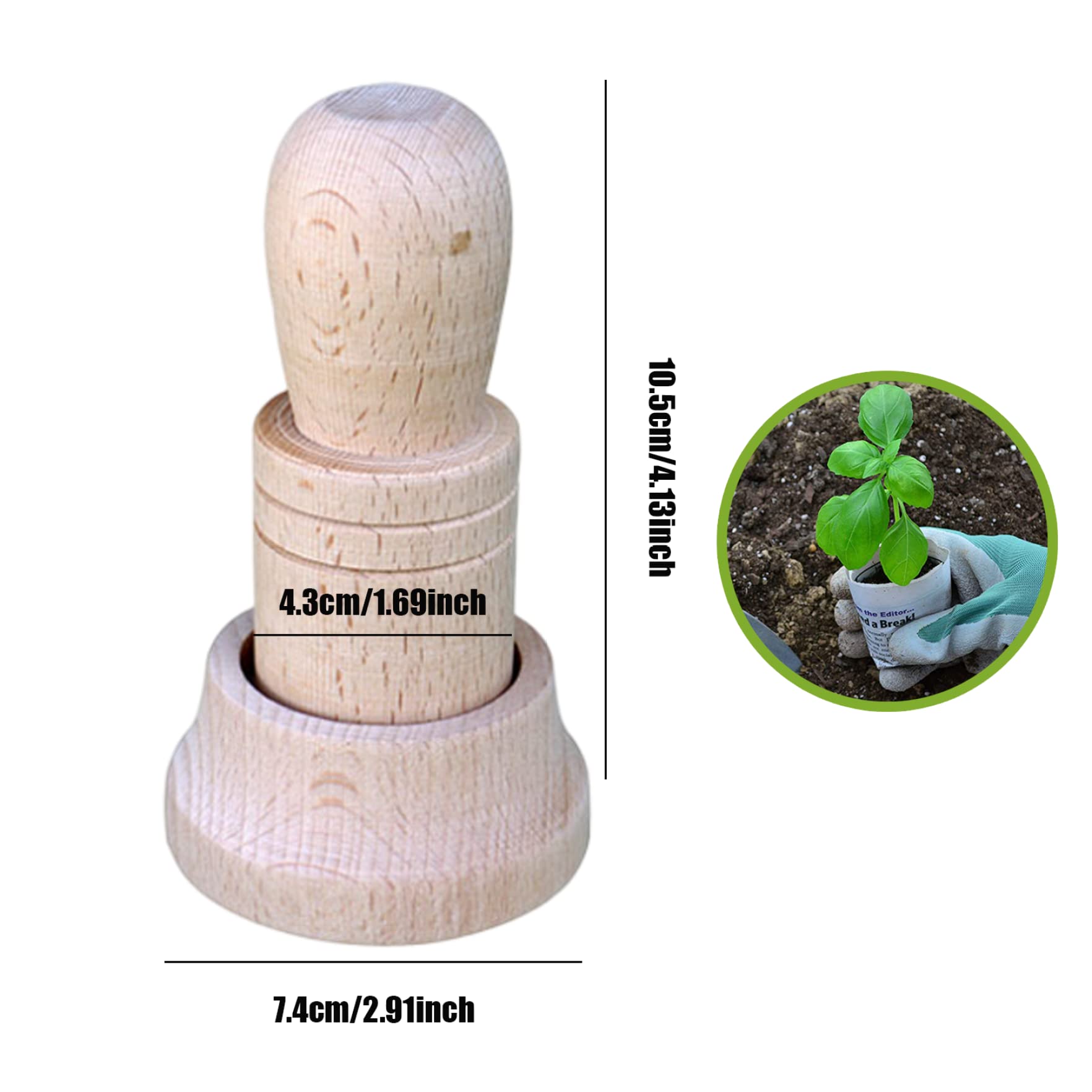 Fabricante de macetas de Papel para Principiantes de plántulas, Herramienta de jardín para Hacer macetas de periódicos, Recuerdo de prensado para Jardinero, Planta de Papel