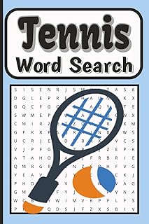 Tennis Word Search Puzzle Book: Tennis Themed Word Search Puzzle Activity Book about Court, Athlete, Sport, for Adults, Ki...