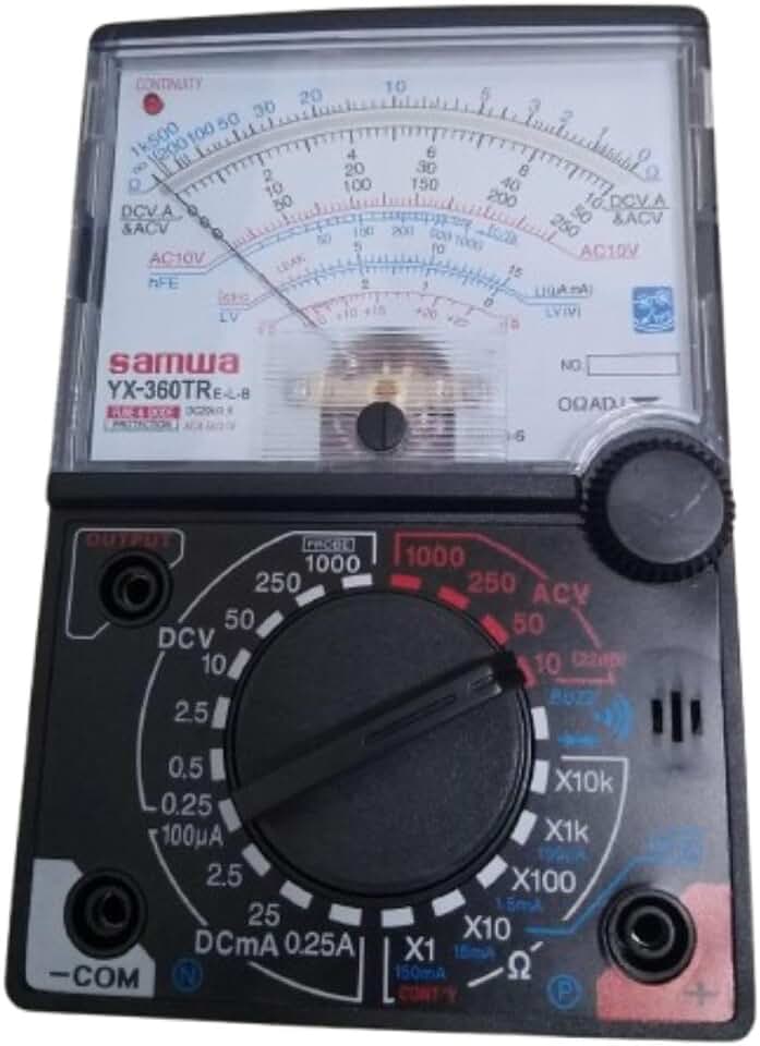 Multímetro Tipo Ponteiro samwa ​​YX 360TRe-L-B, Multímetro Analógico Industrial de Alta Precisão para Reparos Elétricos