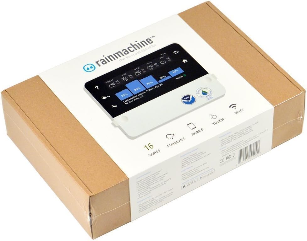 RainMachine Touch HD-16, Cloud Independent Smart Wi-Fi Irrigation Controller, Compatible with Alexa, 16 Zones : Patio, Lawn & Garden