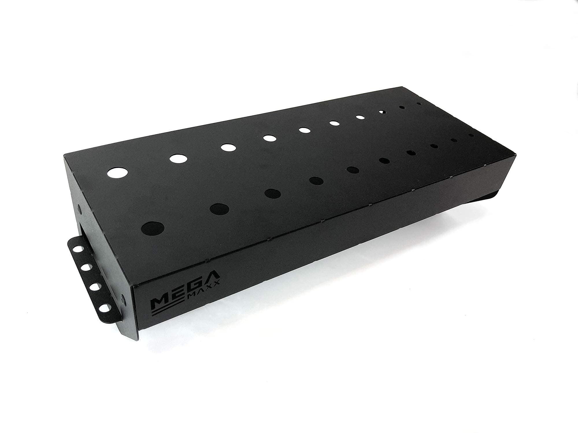Megamaxx Black 24 Slot Screwdriver Holder- Wall Mounted Metal Tool Shelf Storage Rack For Home, Workshop, Diy Garage Hand Tools Organiser (, 350X100x150 Mm)