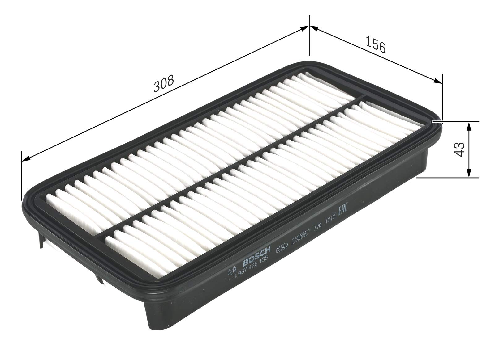 Bosch 1987429135 Air-Filter Insert : Amazon.de: Automotive 