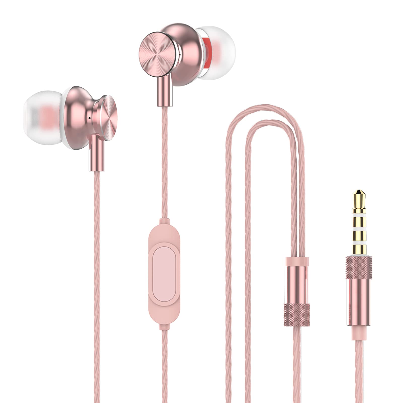 Earbuds for Small Ears M30 Wired in Ear Buds with Microphone 3 5mm Jack Earphone for Women Girls