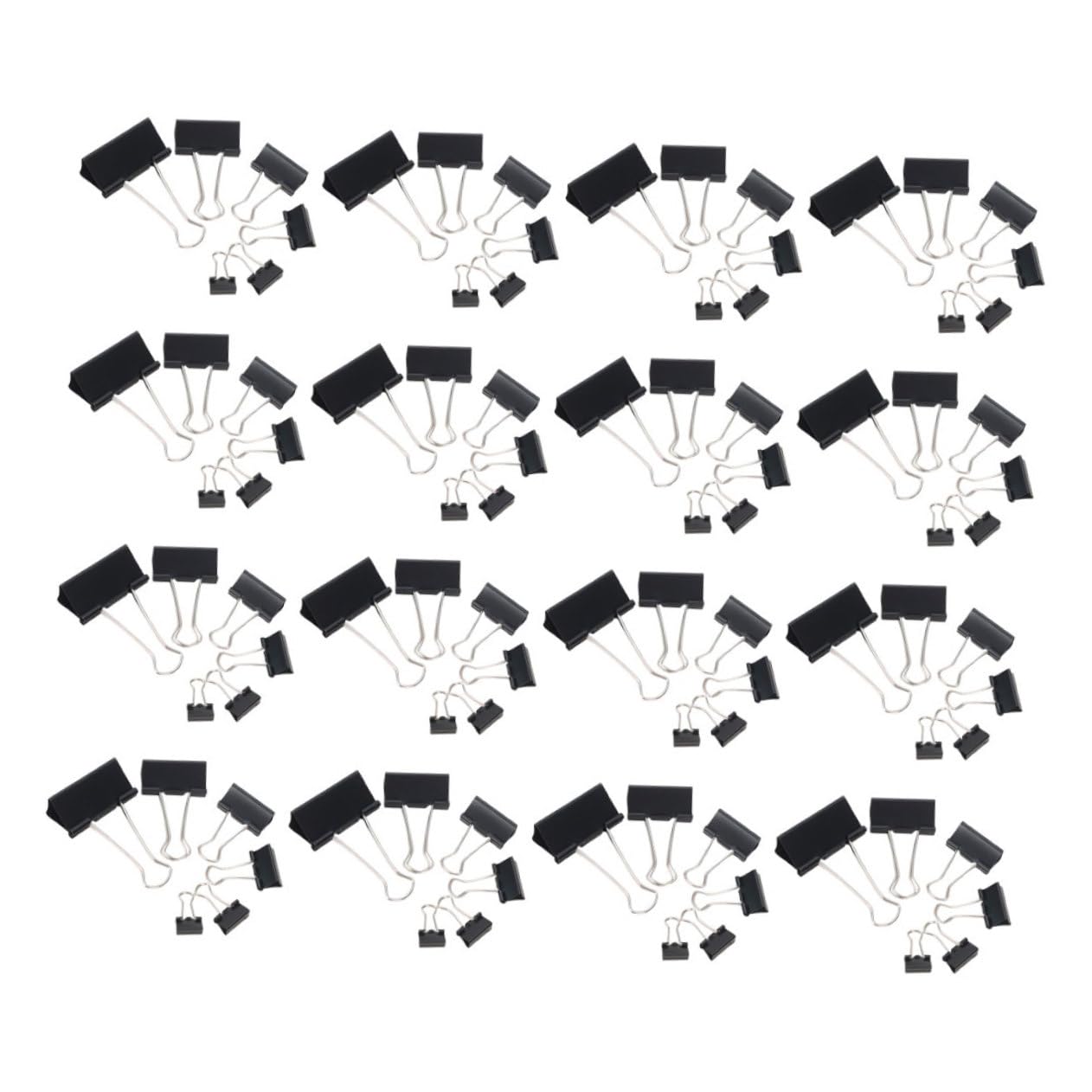 Homoyoyo 120pièces Lot de Pinces à Reliure Métalliques Longue Queue Pinces pour Documents Usage Bureau et Maison