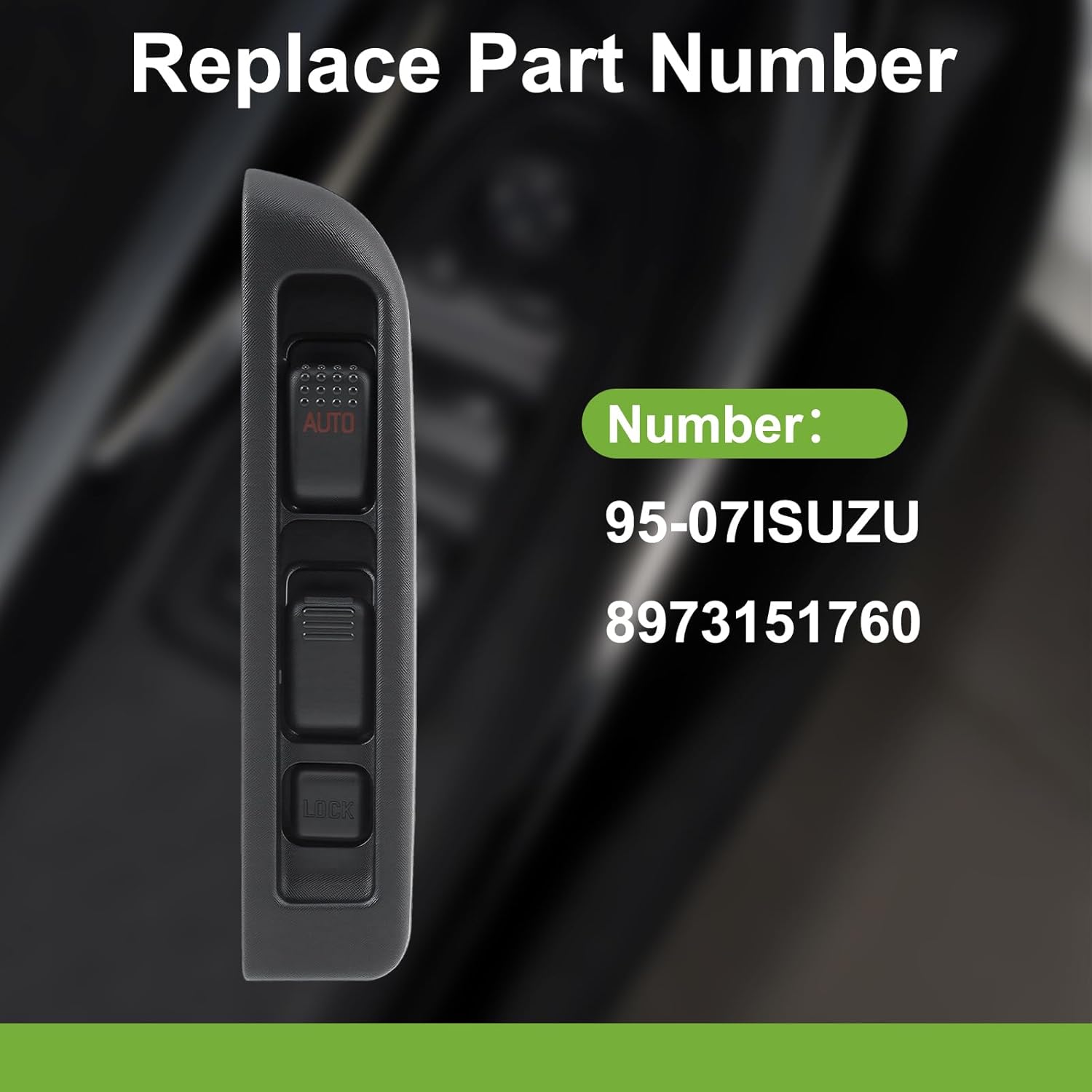 8973151760 Power Window Switch Driver for Isuzu NPR NPR-HD NQR NRR 1995-2007 Control Master 95-07