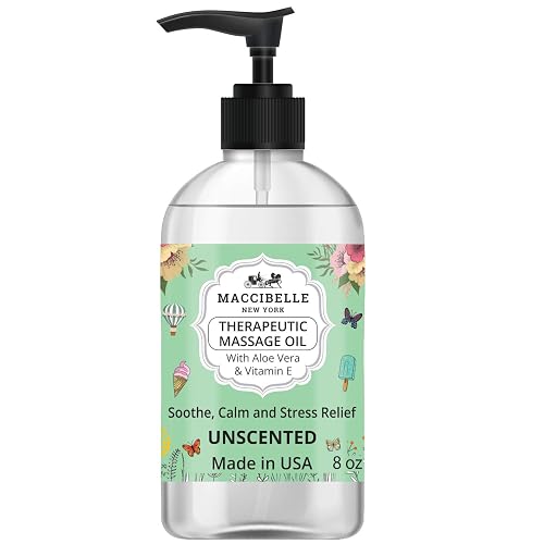 Unscented Natural Sensual Massage Oil 8 oz
