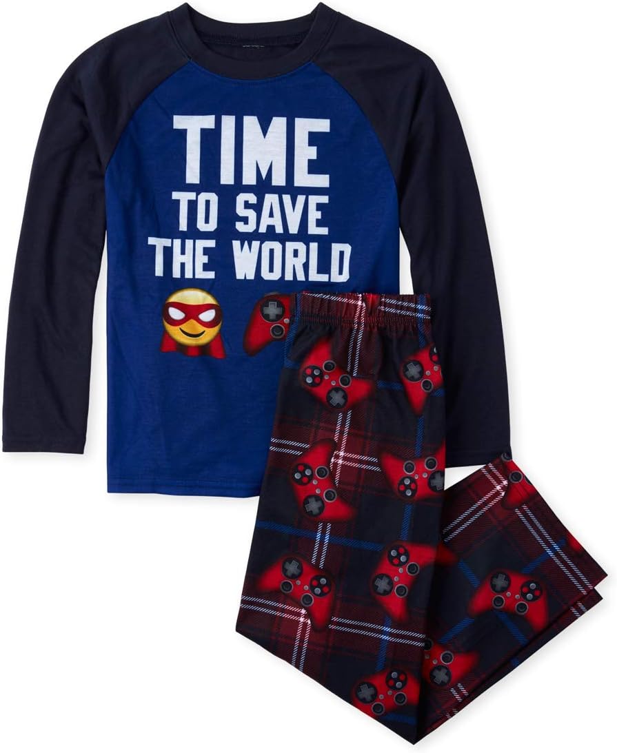 The Children's Place Big Boys Long Sleeve Printed Pajama