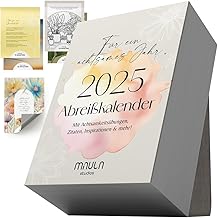 Abreißkalender 2025 Täglich - Achtsamkeitskalender 2025 für Ruhe & Motivation - Kalender 2025 Tischkalender - 365 Tage Achtsamkeit und Inspiration - Übungen, Zitate & Impulse TC005_25_daily