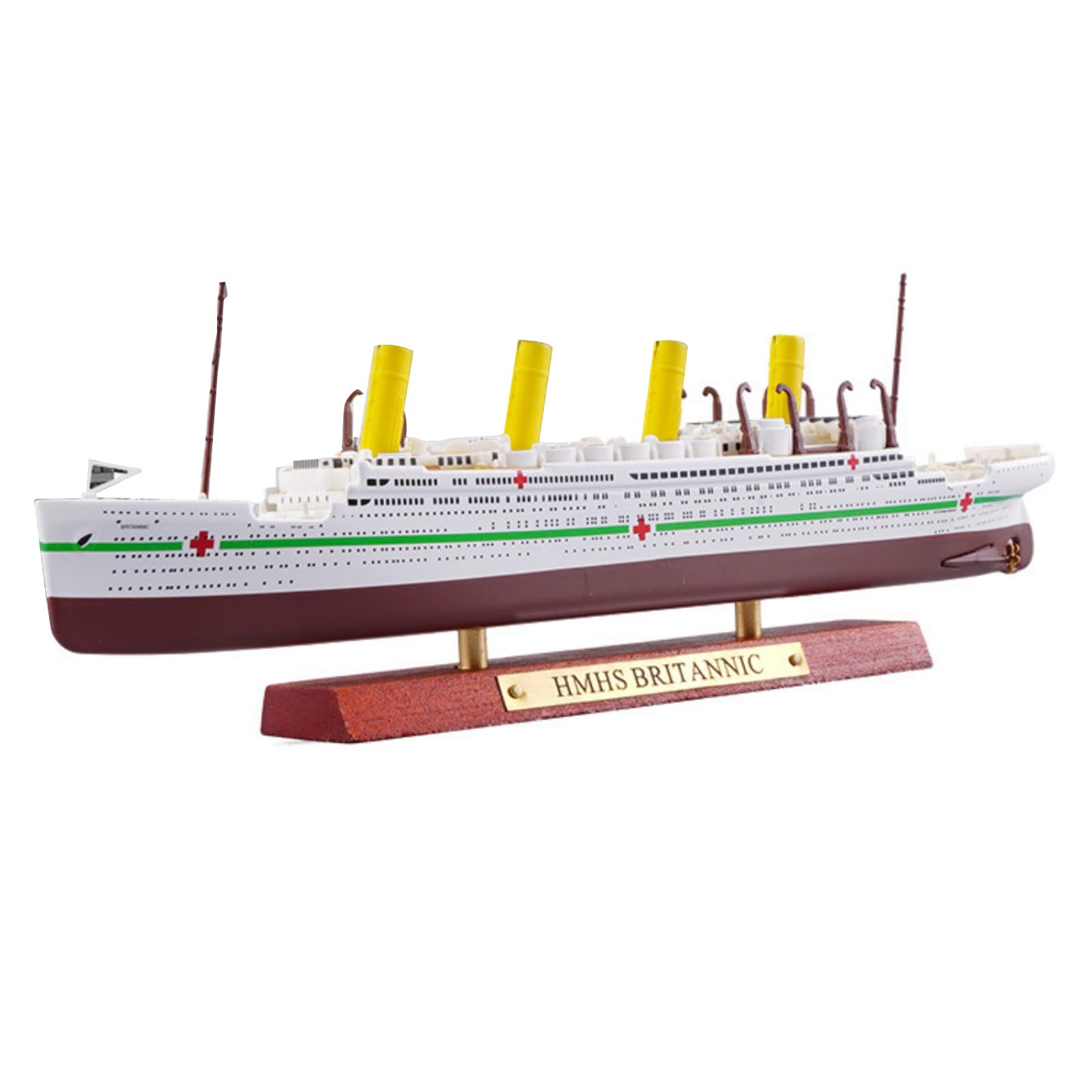 1:1250 Scala HMHS Britannic Cruise Ship Model Alloy Die-Cast Vessel Steamship Miniature Hobby Model Kit per adulti e bambini