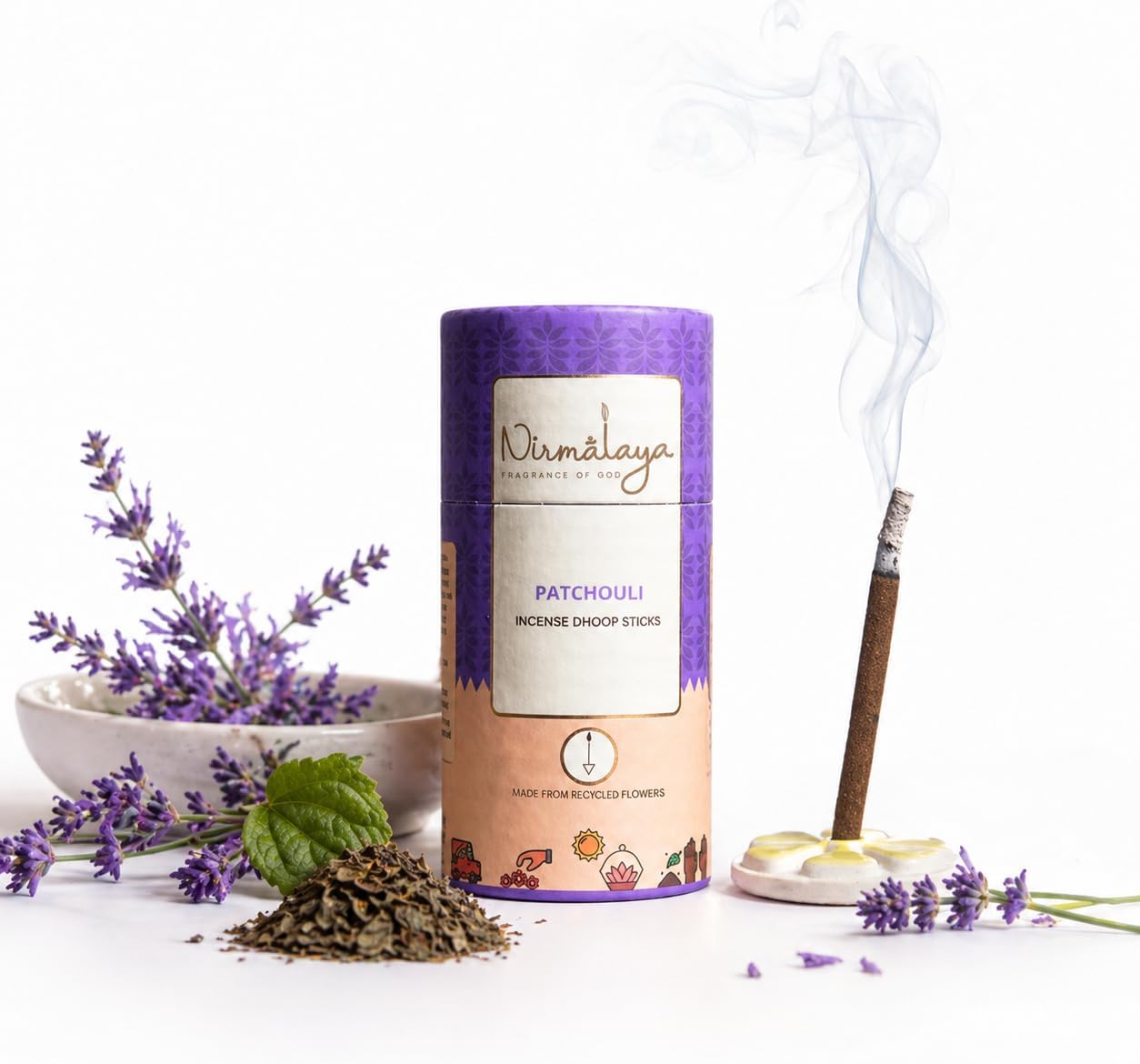 100% Natural Lavender Dhoop Sticks for Pooja 40 Sticks
