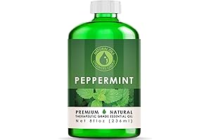 Peppermint Oil 8 oz: Pure and Refreshing Essential Oil for Aromatherapy and More