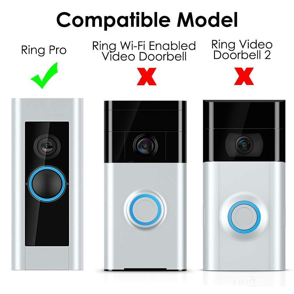 Adjustable Angle Mount Compatible with Ring Doorbell Pro (3 Packs
