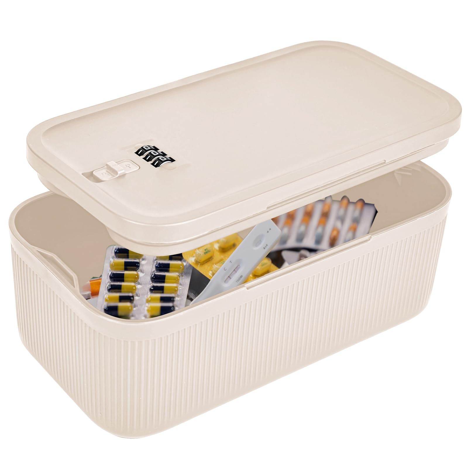 YYTECH Mini Tresor Klein Abschließbare Box Verschließbare Box mit Zahlenschloss 3 stellig Boxs mit Schloss Tragbarer Tresor Kleiner Tresors Sicherer Aufbewahrungsboxs für Medikamente, Handy (C)
