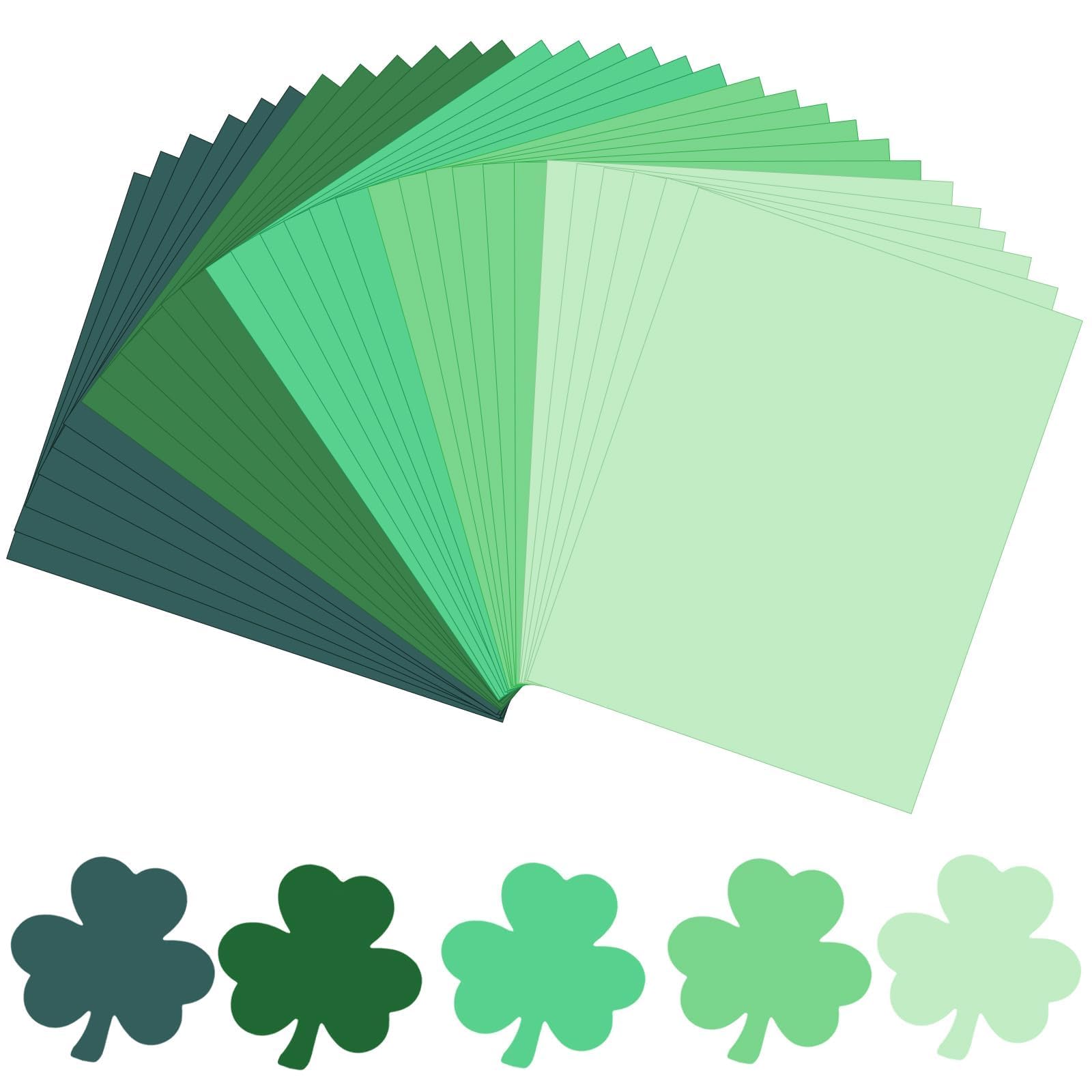 Amazon.com : JULBEAR 30 Sheets St Patrick's Day Colored Cardstock