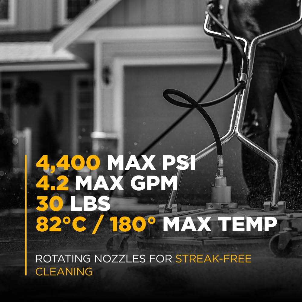 BE Power Equipment 20" Whirl-A-Way Commercial Pressure Washer Surface Cleaner
