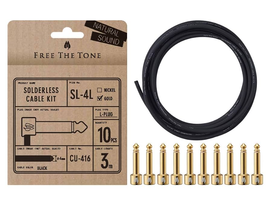 Free The Tone SL-4L-GD-10K ソルダーレスケーブル Amazon | Free The Tone SL-4L-GD-10K ソルダーレスケーブル