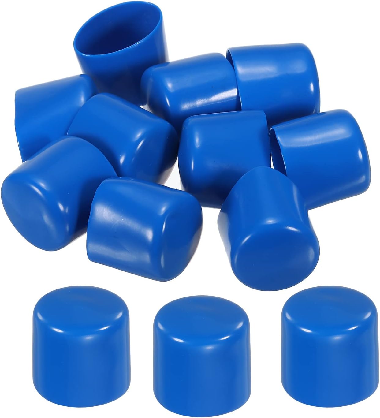 MECCANIXITY 10pcs Rubber End Caps Cover 30mm Vinyl Screw Thread