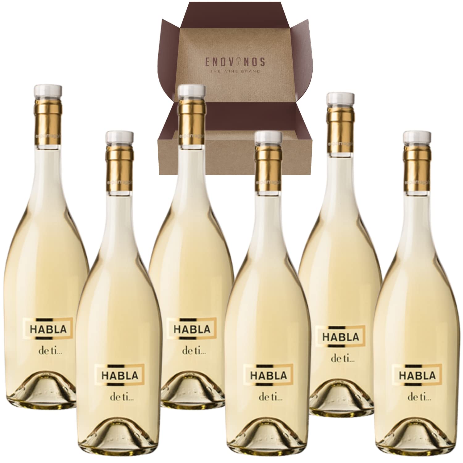 Vino Blanco Habla de Ti - Pack 6 Botellas de Vino Blanco VT Extremadura - Envío 24H - Mejor Selección ENOVINOS