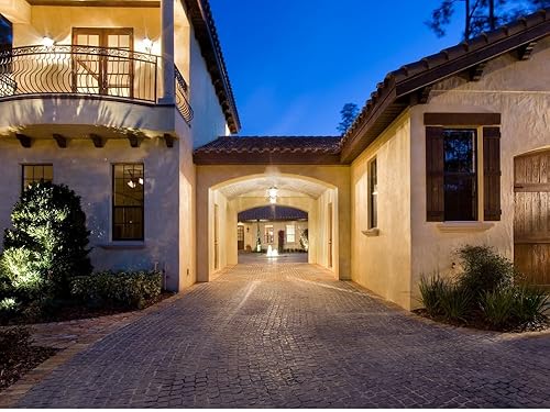 Miniatura 4 de Maxim 40498WGOB Carriage House VX - Aplique de pared resistente para exteriores, vidrio de agua, 3 luces, 120 vatios en total, 31 pulgadas de alto x