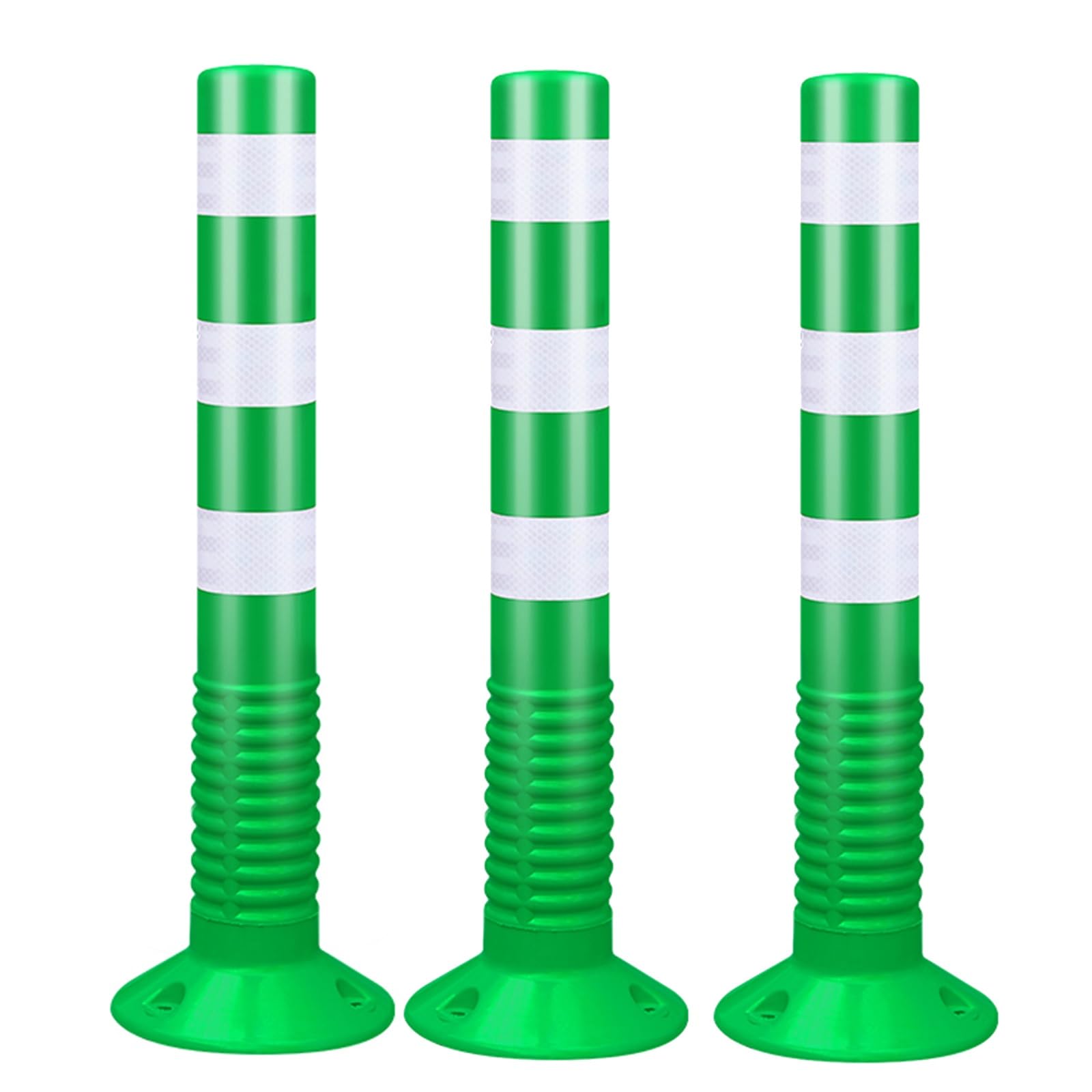 GHHVFEC Reflective Traffic Cones with Removable Base Road Safety Posts Parking Safety Bollards for Garage & Outdoor Use