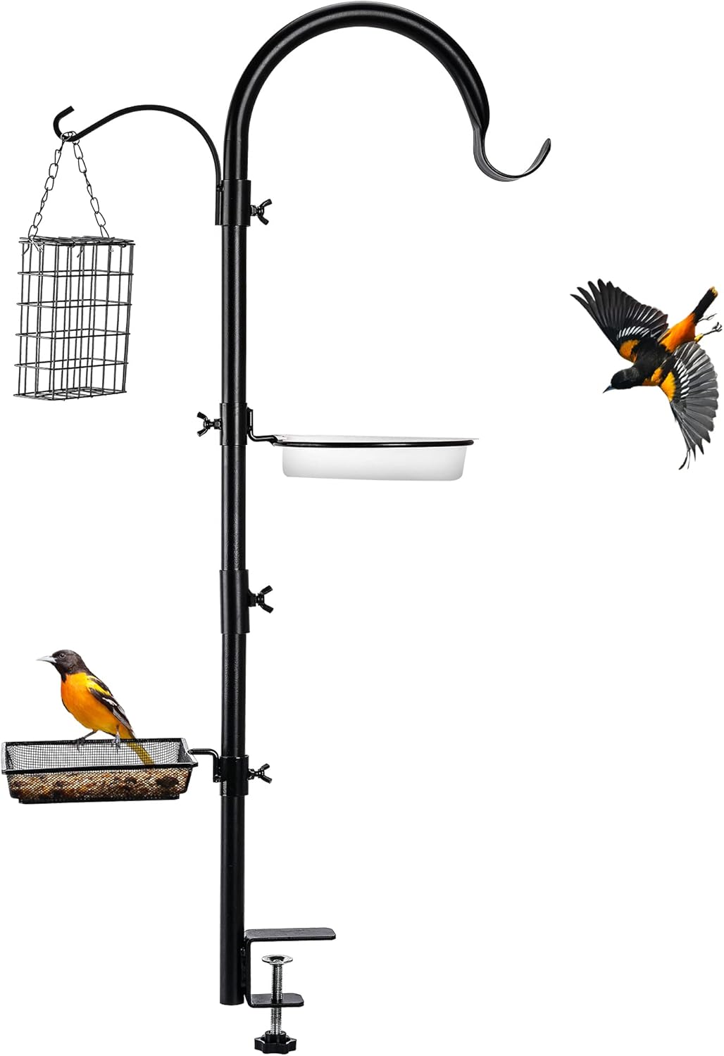 Double Shepherds Hook, Multi Hanger for Bird feeders