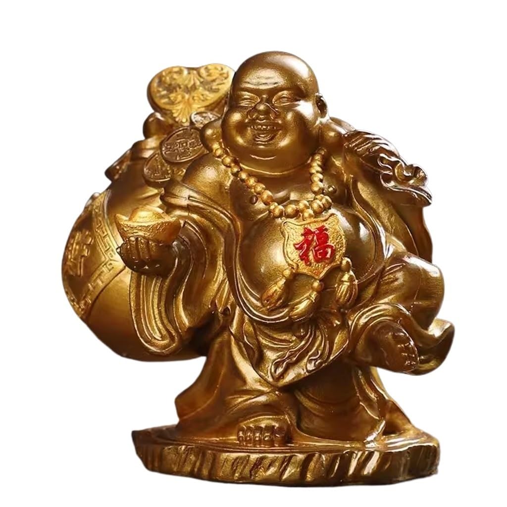 ENGENDER Kung Fu Tea Pet Tea Pet Ornaments To Attract Wealth, Maitreya Buddha High Temperature Discoloration, Table, Set Accessories(A)