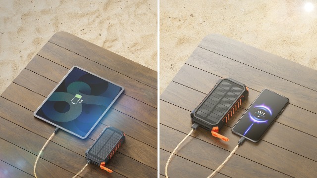 Power Bank Solare 26800mAh Hiluckey - Con Ricarica Wireless, USB-C, Luci LED, Impermeabile, Per Outdoor - Foto 9