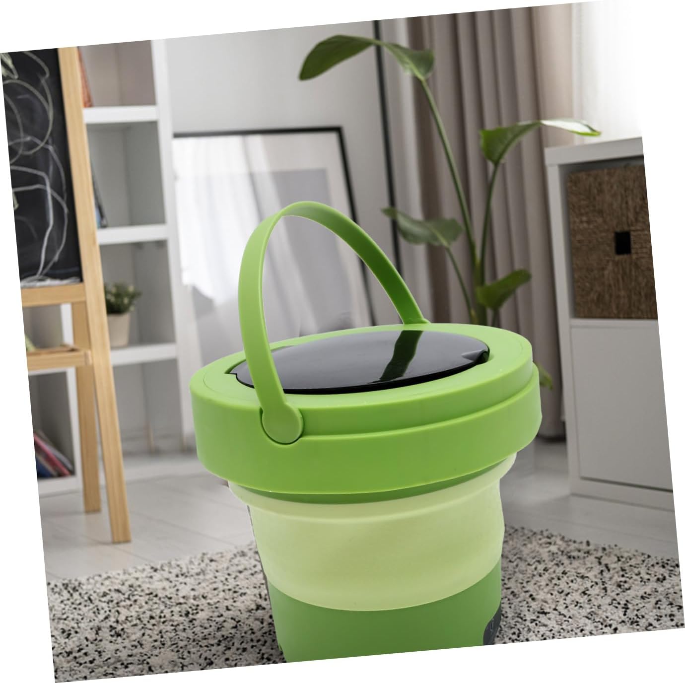 Portable Foldable Mini Washing Machine 6l Capacity with Spin Dryer, Portable Clothes Washer for Travel, Apartments, Rvs, US Plug, Grass Green