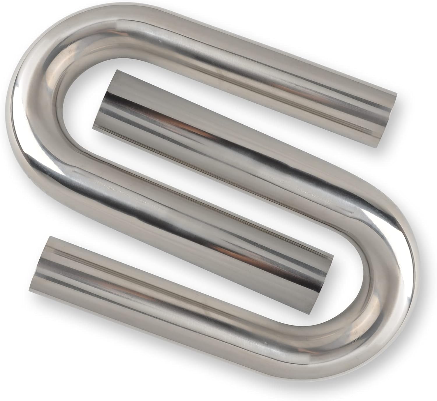 3 Inch 180 Degree DIY Custom Mandrel Exhaust Pipe Tube Pipe, T304 Stainless Steel, Universal Fit, 23.62 Inch End to End Length, 3'' OD Mandrel Bend Pipe 2PCS 3''OD-180 Degree-2PCS