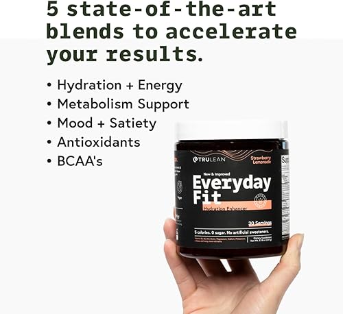 Miniatura 4 de TRULEAN Everyday Fit Potenciador de agua sin azúcar electrolitos en polvo bebida mezcla BCAA Keto aminoácidos suplemento deliciosa limonada de