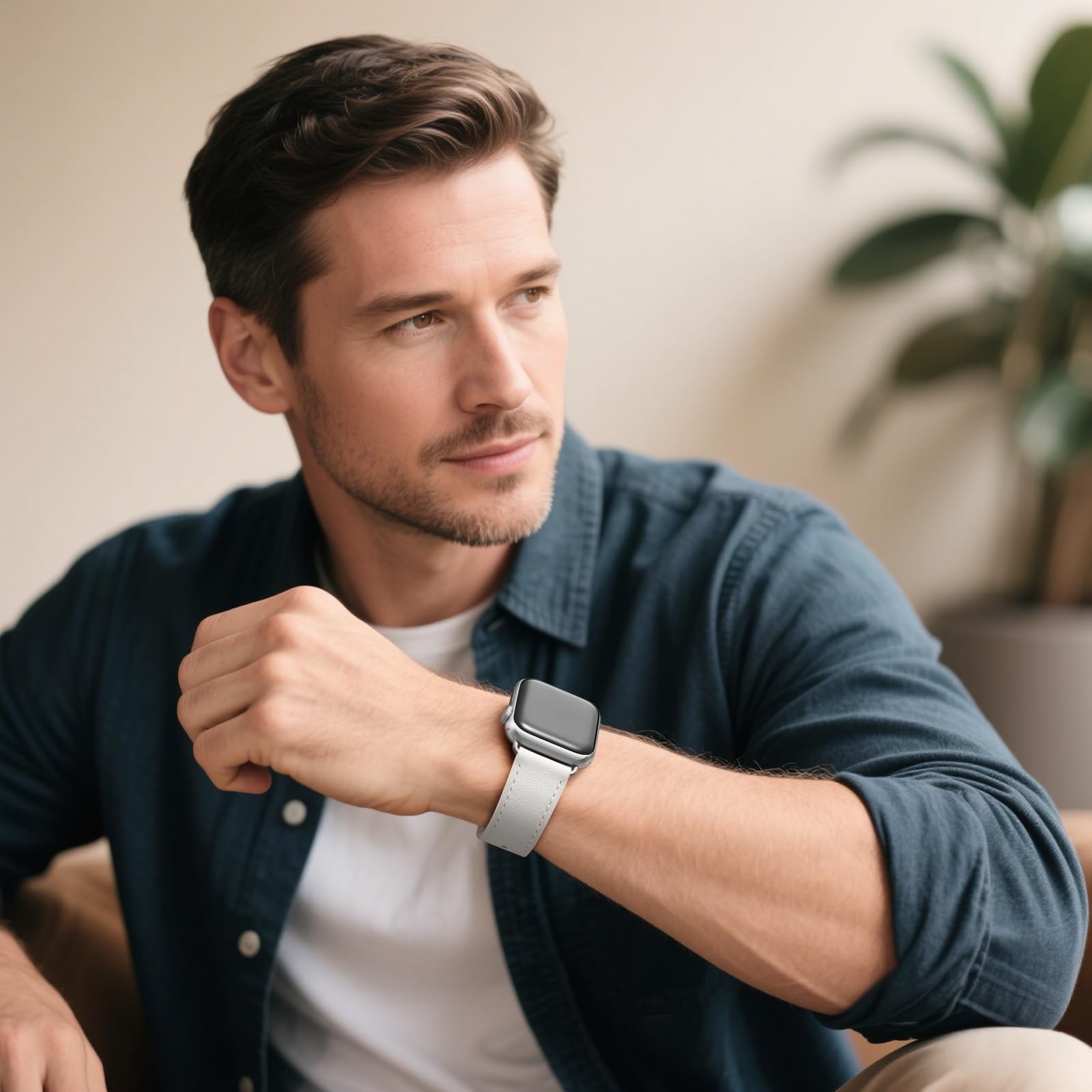 Bestig Verstellbares Ersatzband aus hochwertigem Edelstahl für Apple Watch Serie 6, SE, 5, 4, 3, 2, 1