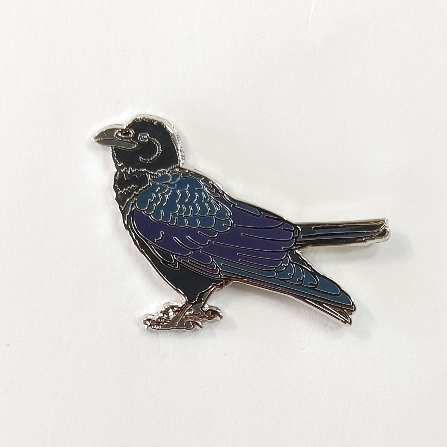 Amazon | 野鳥 ハシブトガラス ピンバッジ 野鳥 鳥 バード