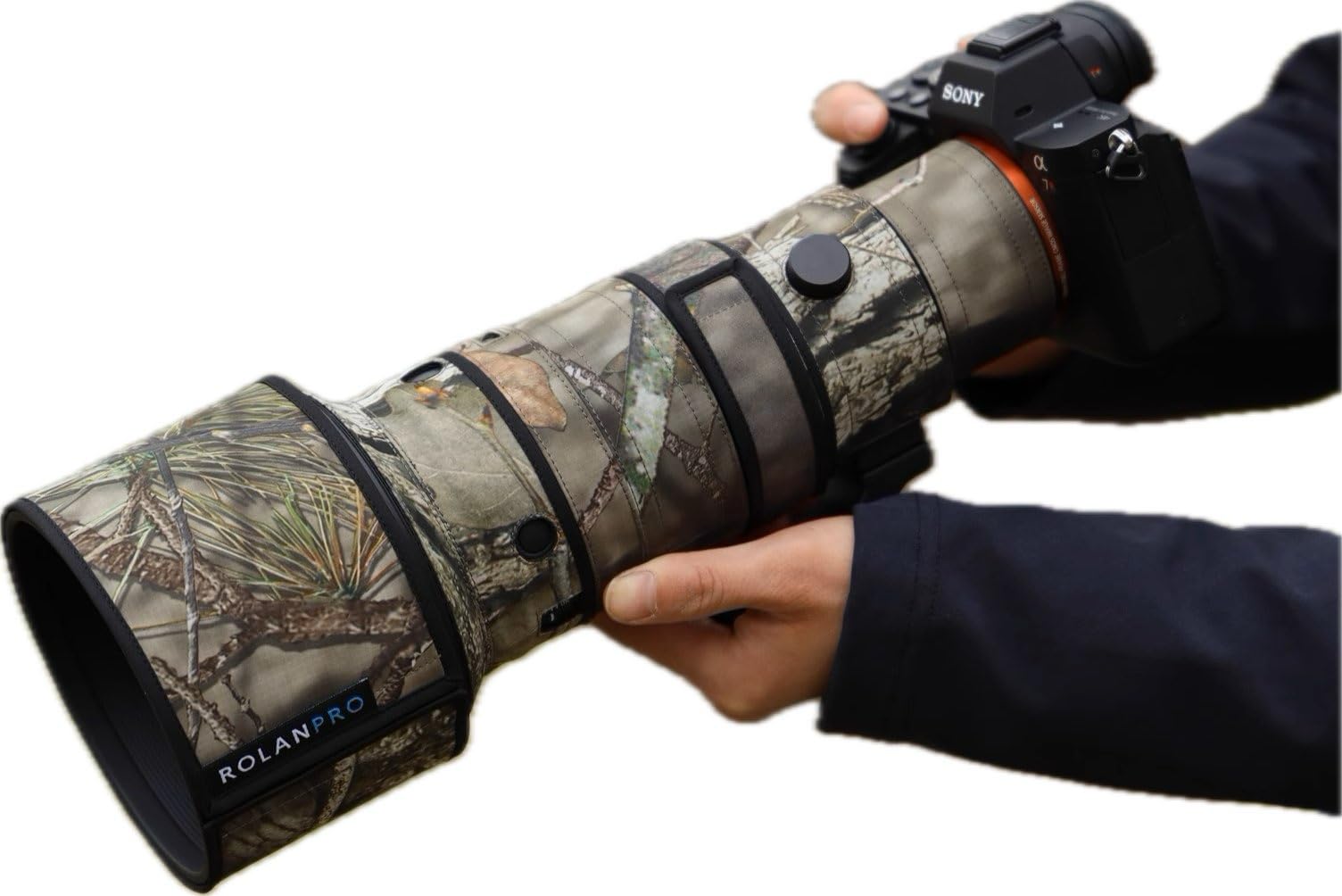 ROLANPRO Cache d'objectif camouflage pour Sigma 500 mm F5.6 DG DN OS Sports E Mount Camouflage Manteau de protection d'objectif Housse de protection contre la pluie - #23 étanche