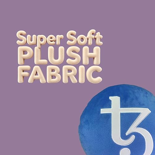 Miniatura 5 de Tezos Pillow - Almohada de felpa redonda bordada de peluche de BlockCraft.Shop XTZ Almohada de felpa