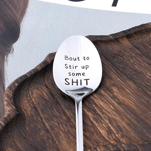 Funny Spoon Gift for Mum Dad Birthday Christmas Gifts for Husband Wife Wedding Anniversary Presents for Boyfriend Girlfriend Gag Gifts for Grandpa Nana Tea Coffee Lover Gifts for Best Friend