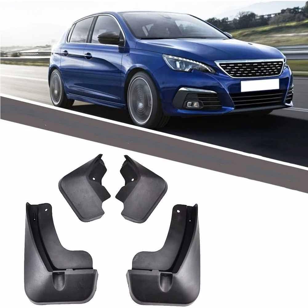 Kit De 4 Garde-Boue Pour Peugeot 308 SW II (2013-2021) - Bavettes Avant/Arrière Anti-Éclaboussures
