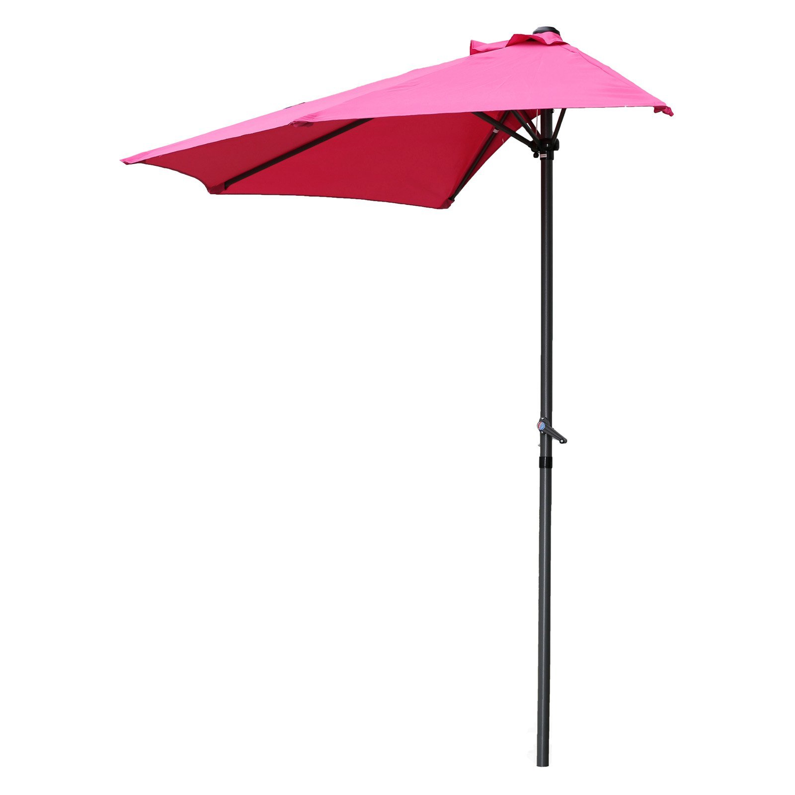 International Caravan Furniture Piece 9-Foot Half Round Wall Hugger Umbrella : Sports & Outdoors