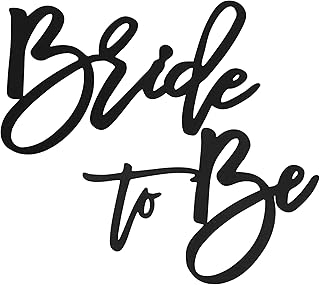 Felt Bride to Be Sign-Bridal Shower Letters for Bachelorette Engagement Wedding Party Balloon Arch Photo Props Backdrop Decoration (Black)