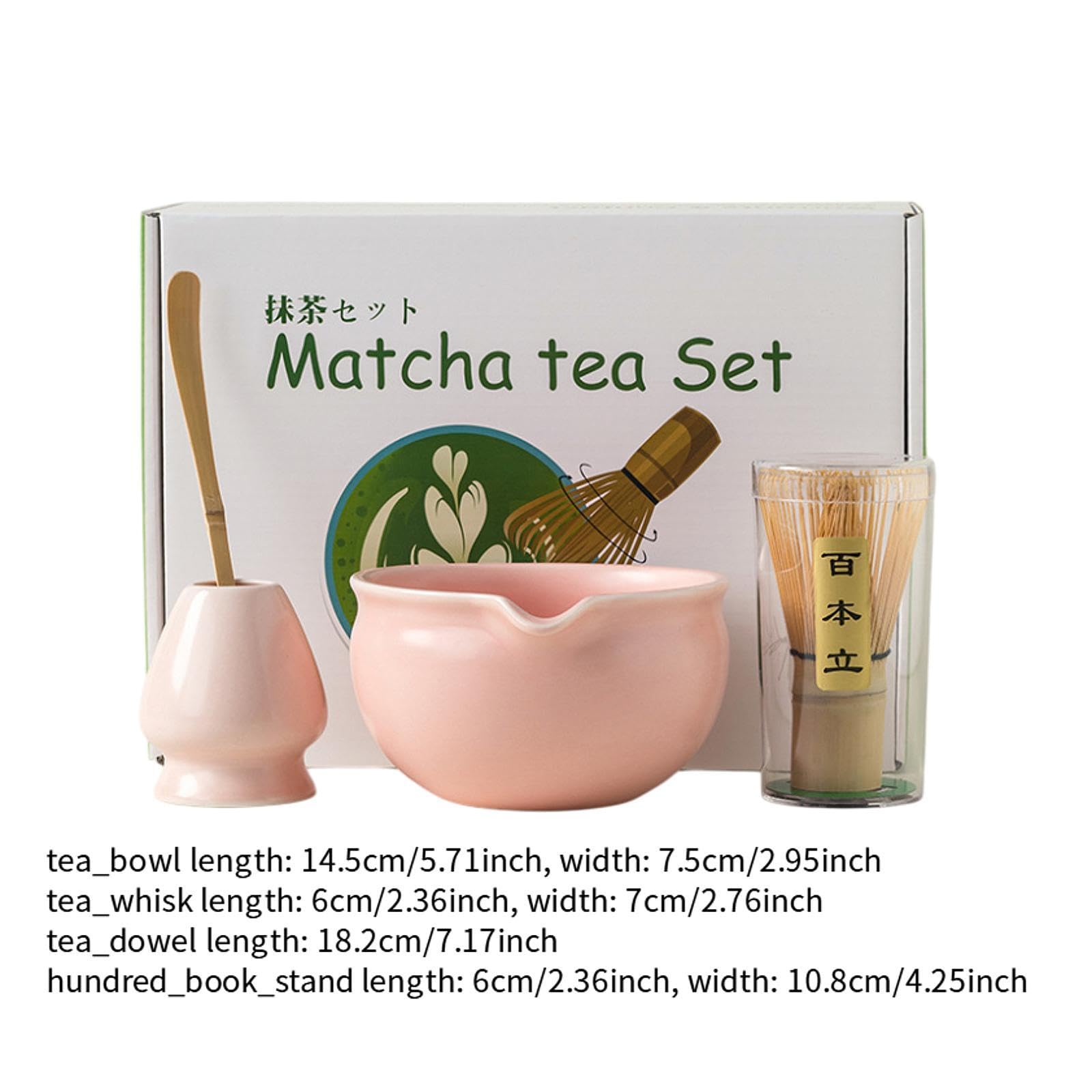 ATORSE™ 4X Matcha Set Handmade Elegant Modern Japanese Tea Ceremony for Kitchen Home Pink|Home & Garden|Food & Beverages|Tea
