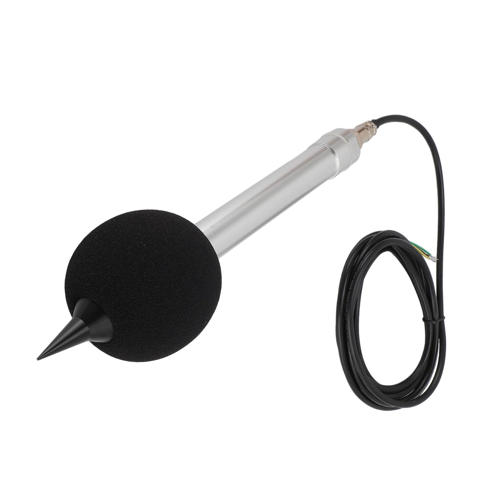 Noise Level Transducer, DC5V High Accuracy Noise Sensor Electret Microphone Aluminum Alloy with Cable for Electrical Appliances